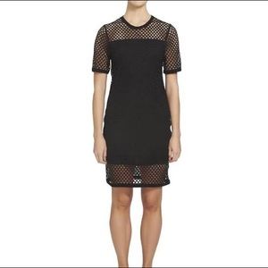 1.STATE Short Sleeve Mesh Dress